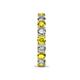 7 - Laida 3.40 mm Yellow and White Diamond Eternity Band 