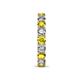 7 - Laida 3.40 mm Yellow and White Diamond Eternity Band 