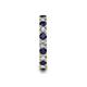 7 - Laida 3.00 mm Blue Sapphire and Diamond Eternity Band 