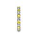 7 - Laida 3.00 mm Yellow Sapphire and Diamond Eternity Band 