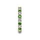 7 - Laida 3.00 mm Green Garnet and Diamond Eternity Band 