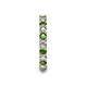 7 - Laida 3.00 mm Green Garnet and Diamond Eternity Band 