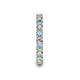 7 - Laida 3.00 mm Aquamarine and Diamond Eternity Band 