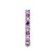 7 - Laida 3.00 mm Amethyst and Diamond Eternity Band 