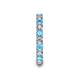 7 - Laida 3.00 mm Blue Topaz and Diamond Eternity Band 