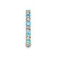 7 - Laida 3.00 mm Blue Topaz and Diamond Eternity Band 