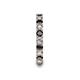7 - Laida 3.00 mm Black and White Diamond Eternity Band 