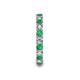 7 - Laida 3.00 mm Emerald and Diamond Eternity Band 