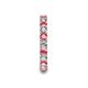 7 - Laida 3.00 mm Pink Tourmaline and Diamond Eternity Band 