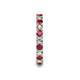 7 - Laida 3.00 mm Ruby and Diamond Eternity Band 