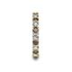 7 - Laida 3.00 mm Smoky Quartz and Diamond Eternity Band 