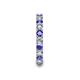 7 - Laida 3.00 mm Tanzanite and Diamond Eternity Band 