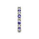 7 - Laida 3.00 mm Tanzanite and Diamond Eternity Band 