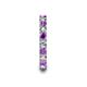 7 - Laida 3.00 mm Amethyst and Diamond Eternity Band 