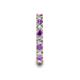 7 - Laida 3.00 mm Amethyst and Diamond Eternity Band 