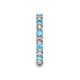 7 - Laida 3.00 mm Blue Topaz and Diamond Eternity Band 