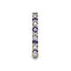 7 - Laida 3.00 mm Iolite and Diamond Eternity Band 