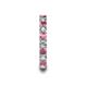 7 - Laida 3.00 mm Rhodolite Garnet and Diamond Eternity Band 