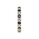 7 - Laida 3.00 mm Black and White Diamond Eternity Band 