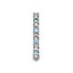 7 - Laida 3.00 mm Aquamarine and Diamond Eternity Band 