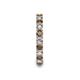 7 - Laida 3.00 mm Smoky Quartz and Diamond Eternity Band 