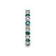 7 - Laida 3.00 mm London Blue Topaz and Diamond Eternity Band 