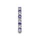 7 - Laida 3.00 mm Iolite and Diamond Eternity Band 