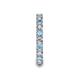 7 - Laida 3.00 mm Aquamarine and Diamond Eternity Band 