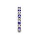 7 - Laida 3.00 mm Tanzanite and Diamond Eternity Band 