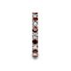 7 - Laida 3.00 mm Red Garnet and Diamond Eternity Band 