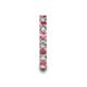 7 - Laida 3.00 mm Rhodolite Garnet and Diamond Eternity Band 