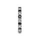 7 - Laida 3.00 mm Black and White Diamond Eternity Band 