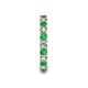 7 - Laida 3.00 mm Emerald and Diamond Eternity Band 