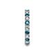 7 - Laida 3.00 mm London Blue Topaz and Diamond Eternity Band 