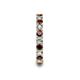 7 - Laida 3.00 mm Red Garnet and Lab Grown Diamond Eternity Band 