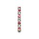 7 - Laida 3.00 mm Rhodolite Garnet and Lab Grown Diamond Eternity Band 