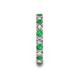 7 - Laida 3.00 mm Emerald and Lab Grown Diamond Eternity Band 