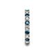 7 - Laida 3.00 mm Blue Diamond and White Lab Grown Diamond Eternity Band 