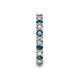 7 - Laida 3.00 mm London Blue Topaz and Lab Grown Diamond Eternity Band 