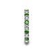 7 - Laida 3.00 mm Green Garnet and Lab Grown Diamond Eternity Band 