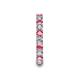 7 - Laida 3.00 mm Pink Tourmaline and Lab Grown Diamond Eternity Band 