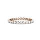 1 - Valerie 2.40 mm White Sapphire Eternity Band 
