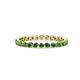 1 - Valerie 2.40 mm Green Garnet Eternity Band 