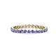 1 - Valerie 2.40 mm Tanzanite Eternity Band 