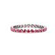1 - Valerie 2.40 mm Pink Tourmaline Eternity Band 