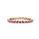 1 - Valerie 2.40 mm Pink Tourmaline Eternity Band 