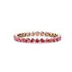 1 - Valerie 2.40 mm Pink Tourmaline Eternity Band 
