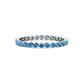 1 - Valerie 2.40 mm Blue Topaz Eternity Band 