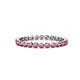 1 - Valerie 2.40 mm Rhodolite Garnet Eternity Band 