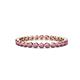 1 - Valerie 2.40 mm Rhodolite Garnet Eternity Band 